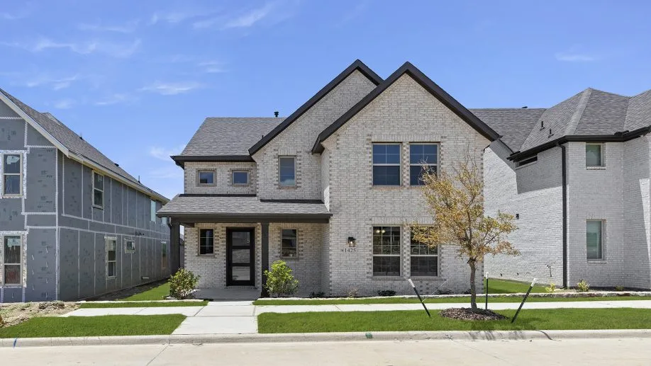 Brick exterior of a new HistoryMaker home in North Texas