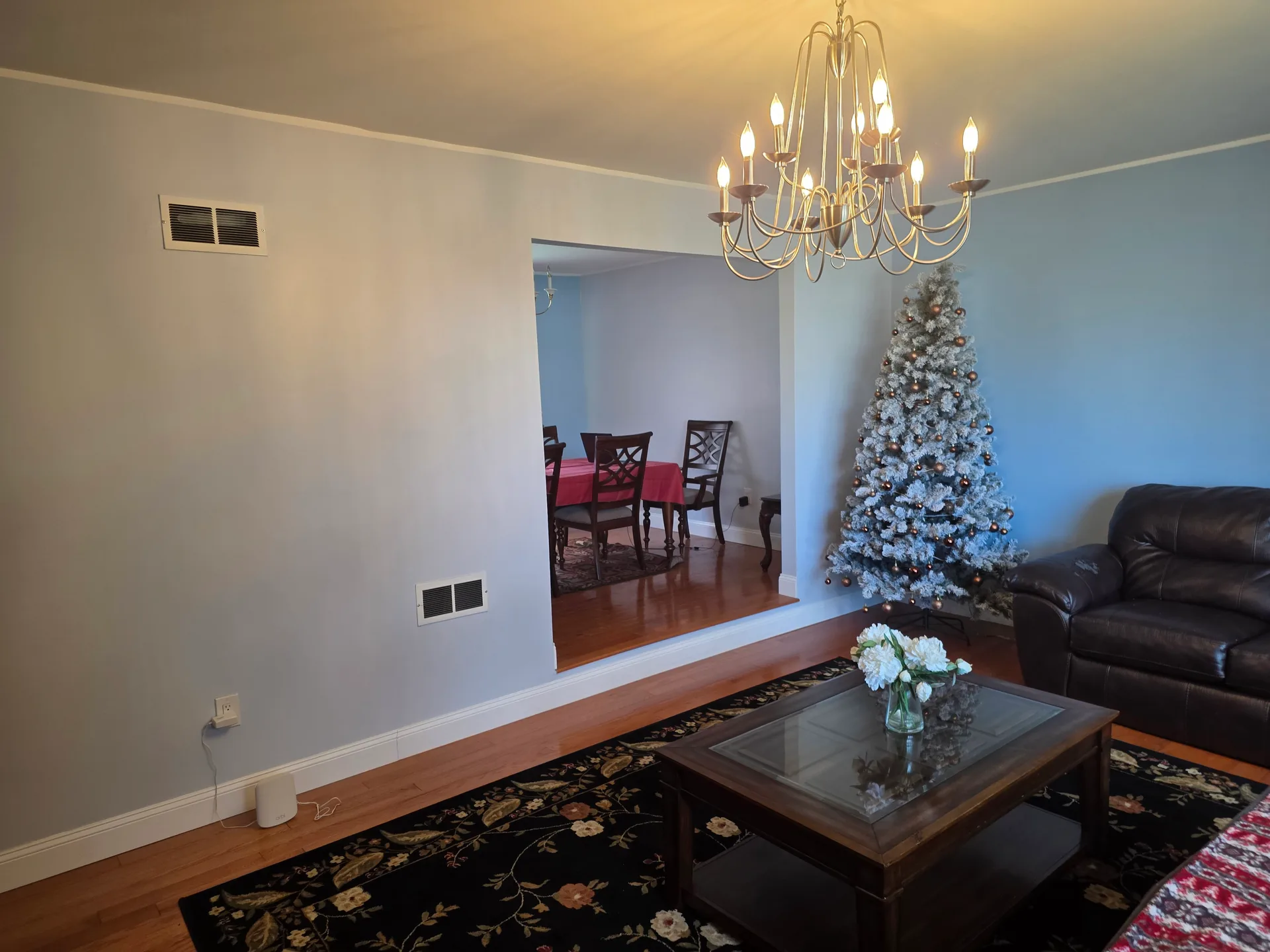 Living room opening toward the dining area