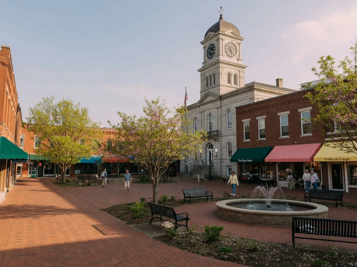 Historic downtown Bowling Green, Kentucky