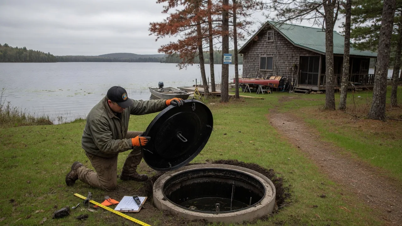 Septic inspection on a Minnesota lake property