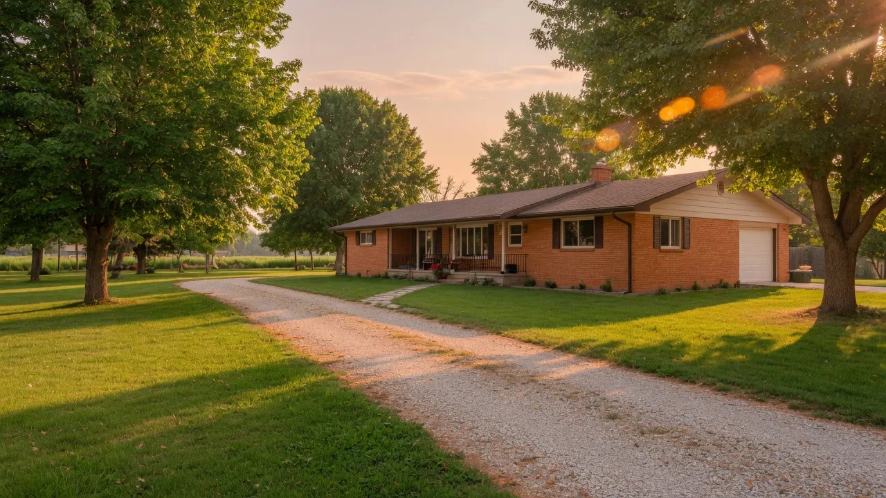 Charming ranch home on half acre lot with mature trees in Star Idaho