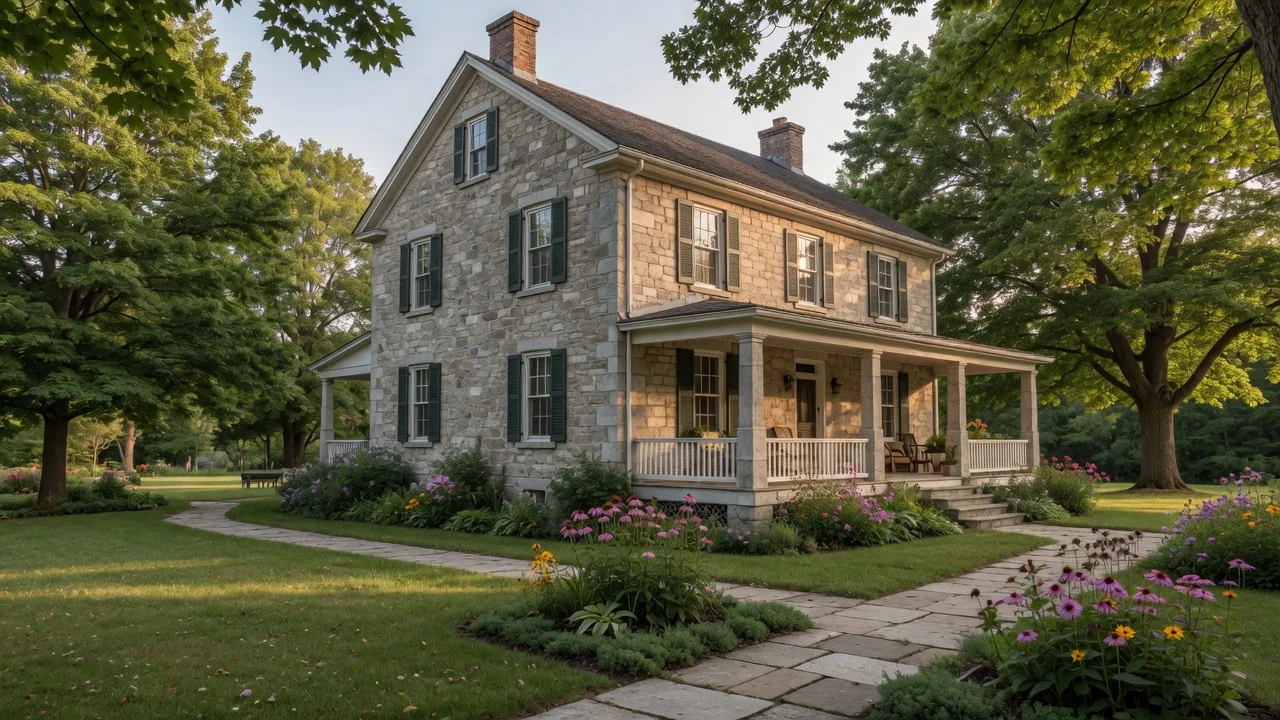 316 & 310 Colebrook Road - Historic Limestone Estate in Stone Mills