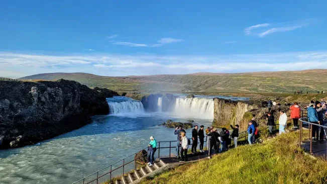 Cascada de Goðafoss, norte de Islandia
