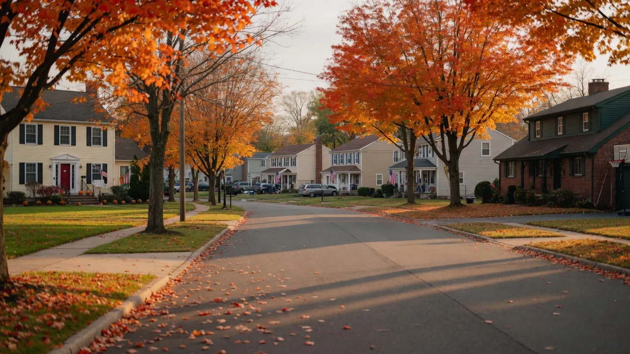 Autumn scene in Delran, New Jersey