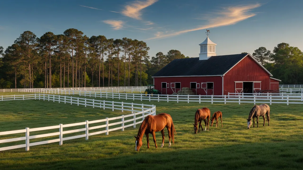 Photo: The Horse Property Features That Matter Most in Aiken, SC: A Buyer's Guide to Barns, Land, and Infrastructure — Aiken SC horse property