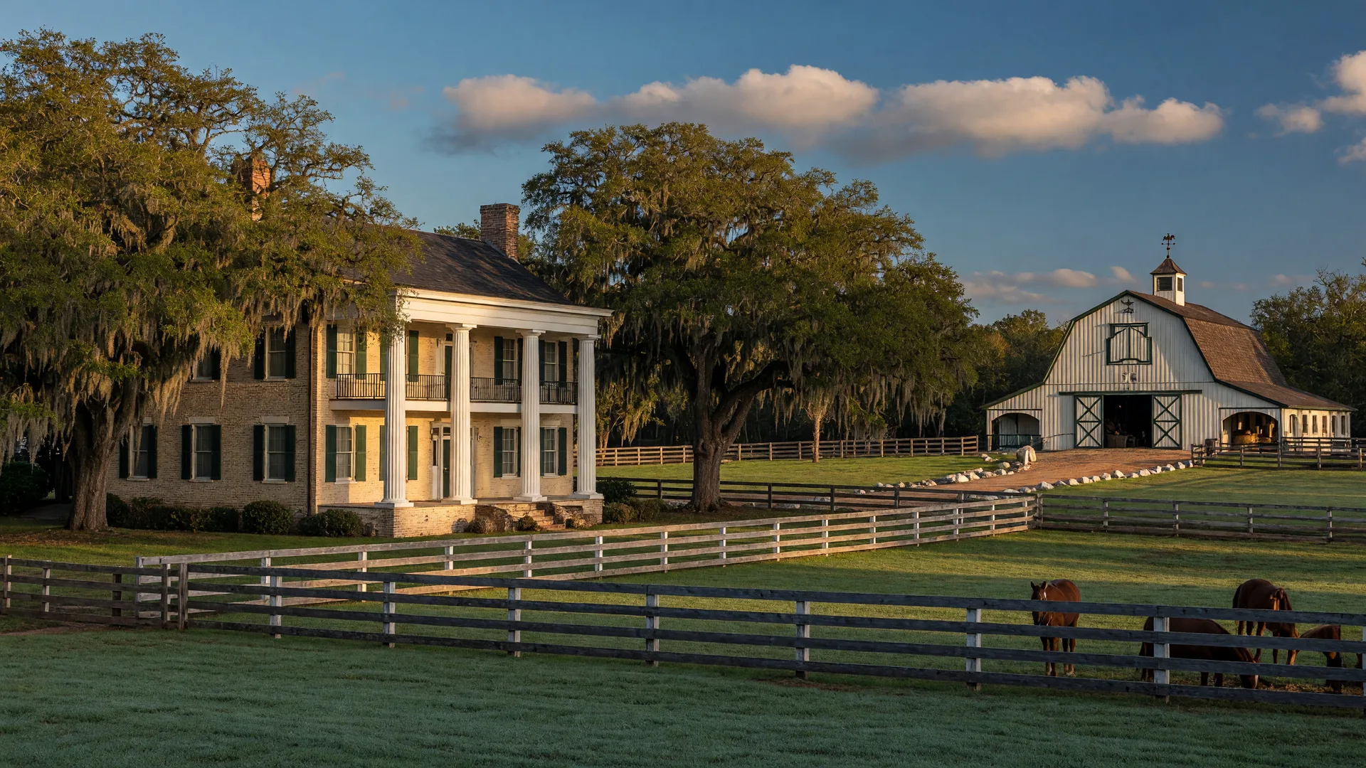 Photo: The Architecture of Aiken Horse Country: Historic Barns, Winter Colony Estates, and the Built Legacy of Equestrian Living — Aiken SC horse property