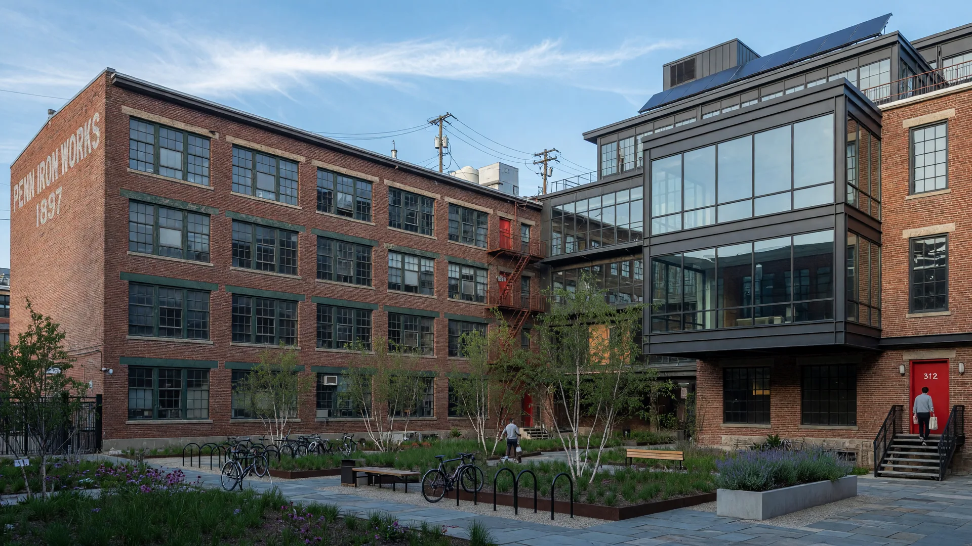 Converted industrial loft buildings in Northern Liberties, Philadelphia representing diverse housing options