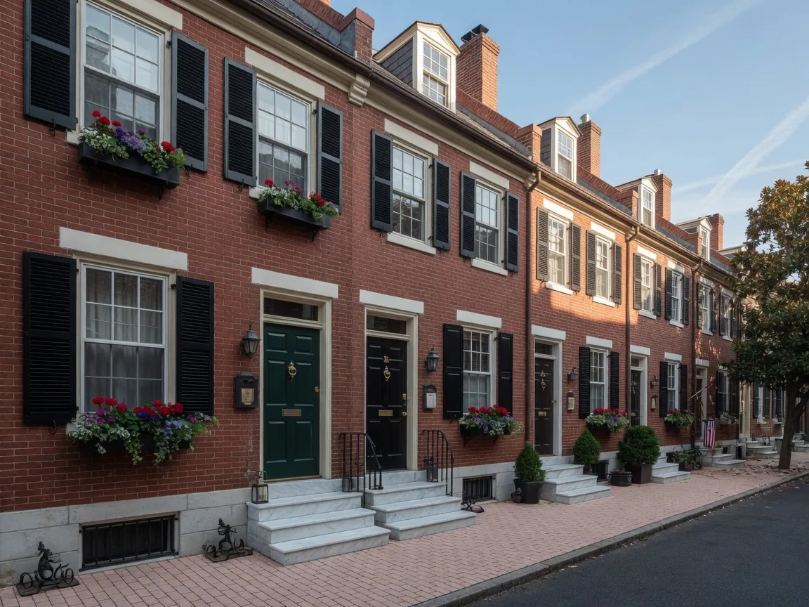 Restored historic townhome with modern amenities in Society Hill Philadelphia