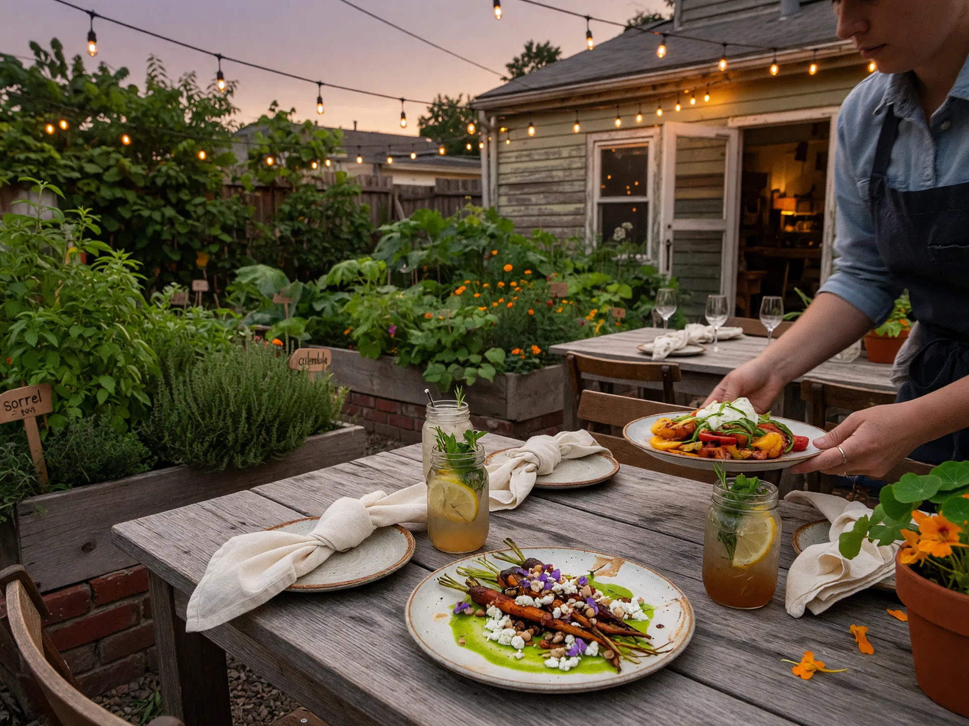 Germantown Kitchen Garden outdoor dining patio