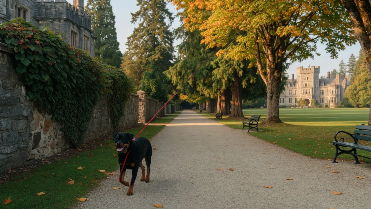 Are Dogs Allowed at Royal Roads University and Hatley Castle in Victoria?