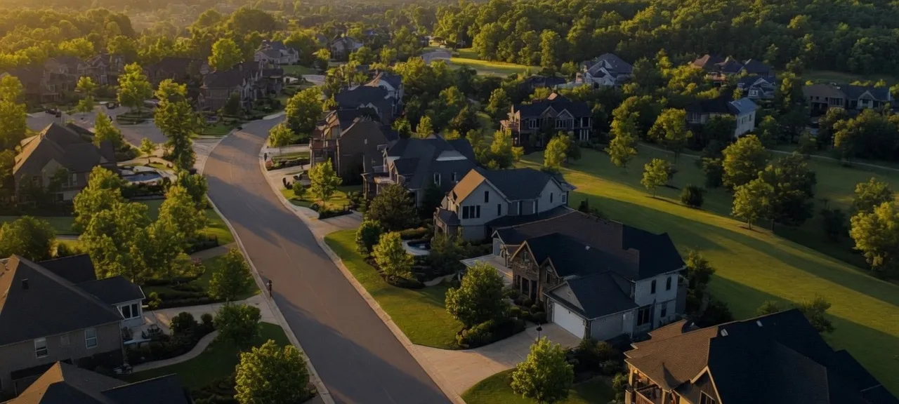 Brentwood Tennessee aerial view