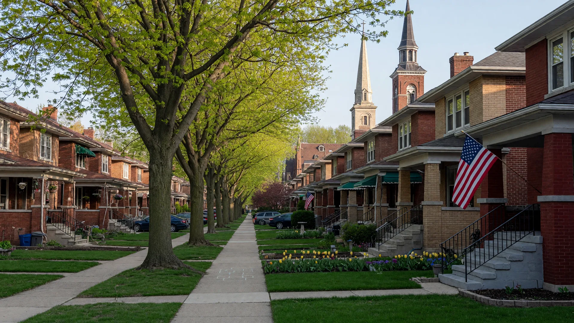 Scene of Evergreen Park, IL