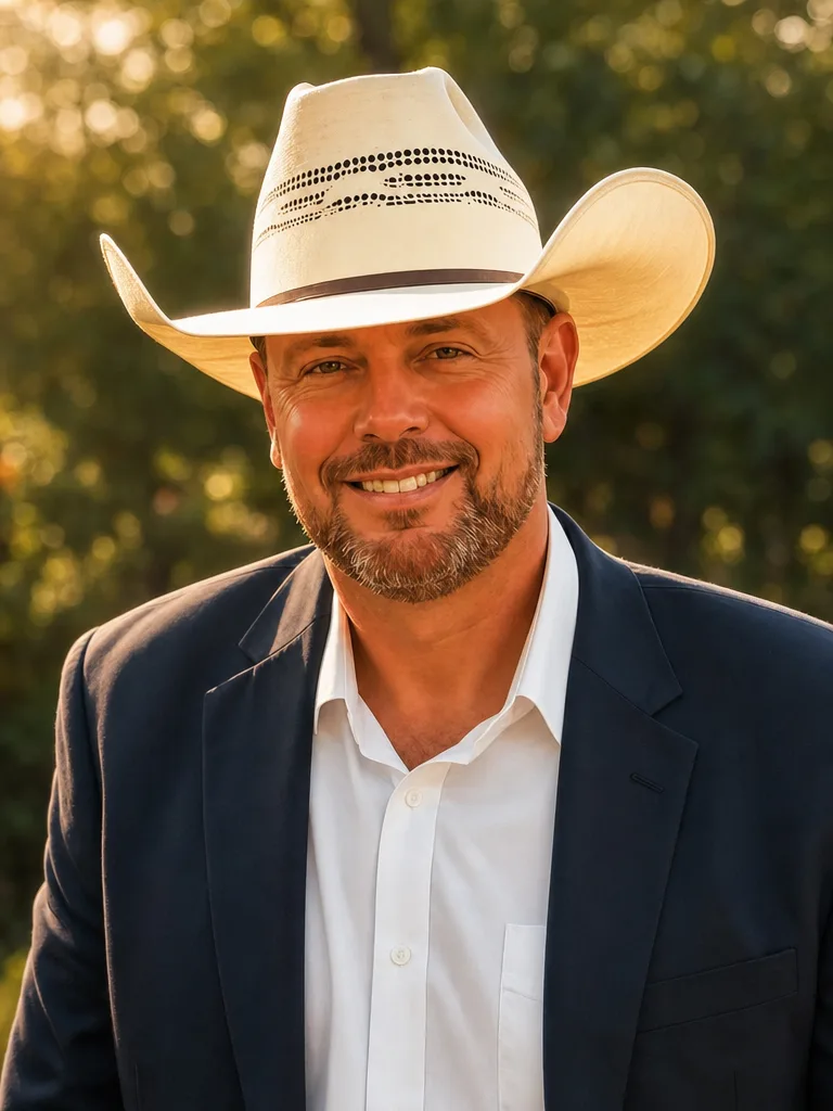 Dan Cornell, Southwest Missouri Realtor and founder of Ozarks Sell4Less Real Estate, wearing a cowboy hat and blazer
