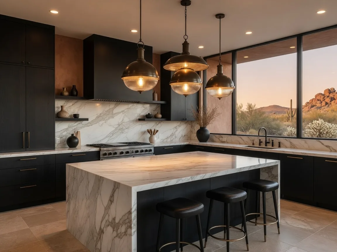 Modern luxury kitchen interior