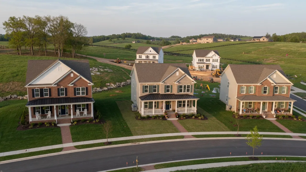 New construction traditional homes in Richmond, Kentucky with Bluegrass terrain and family community setting