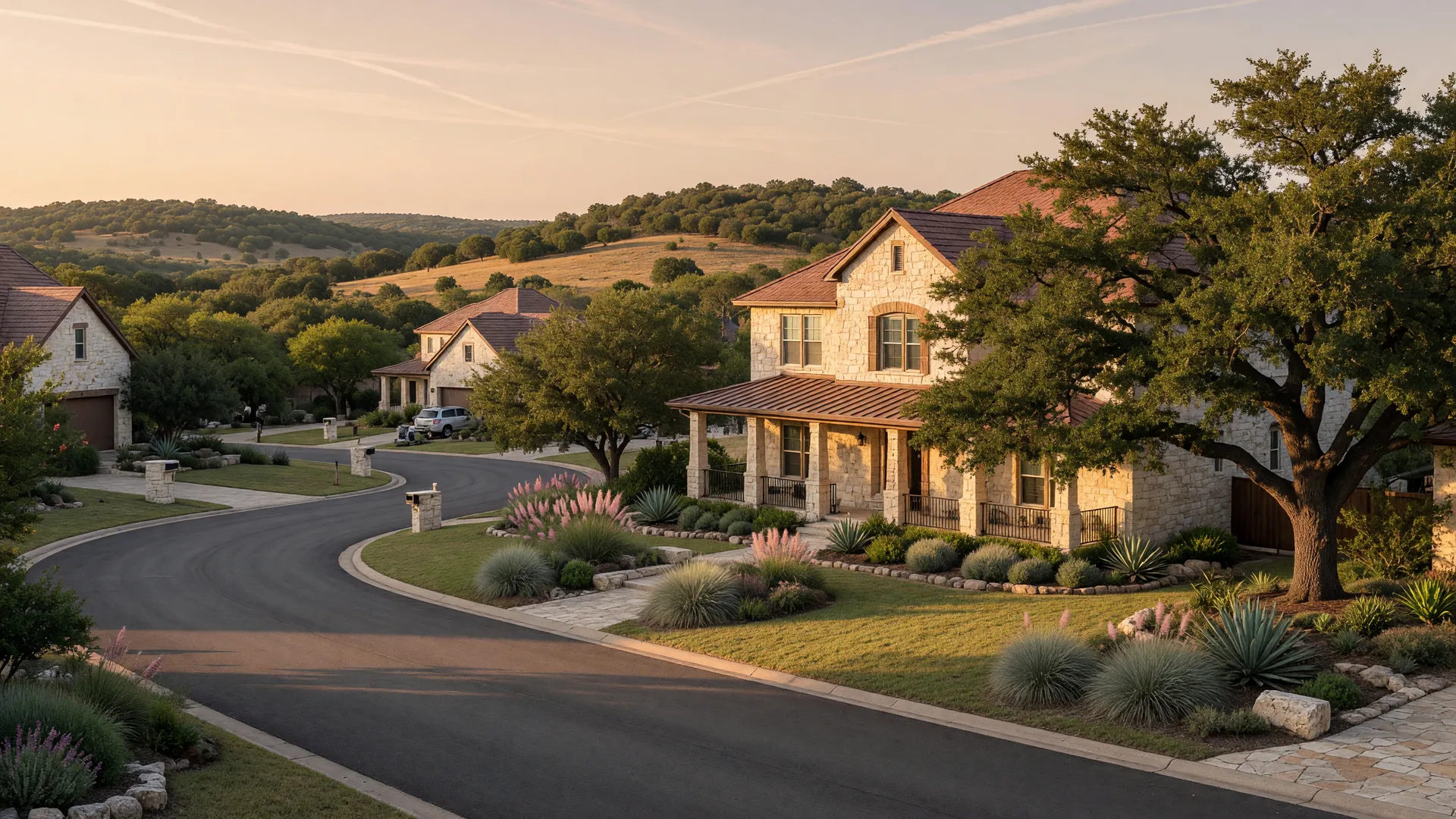 Hill Country community homes in Balcones Creek, Boerne Texas