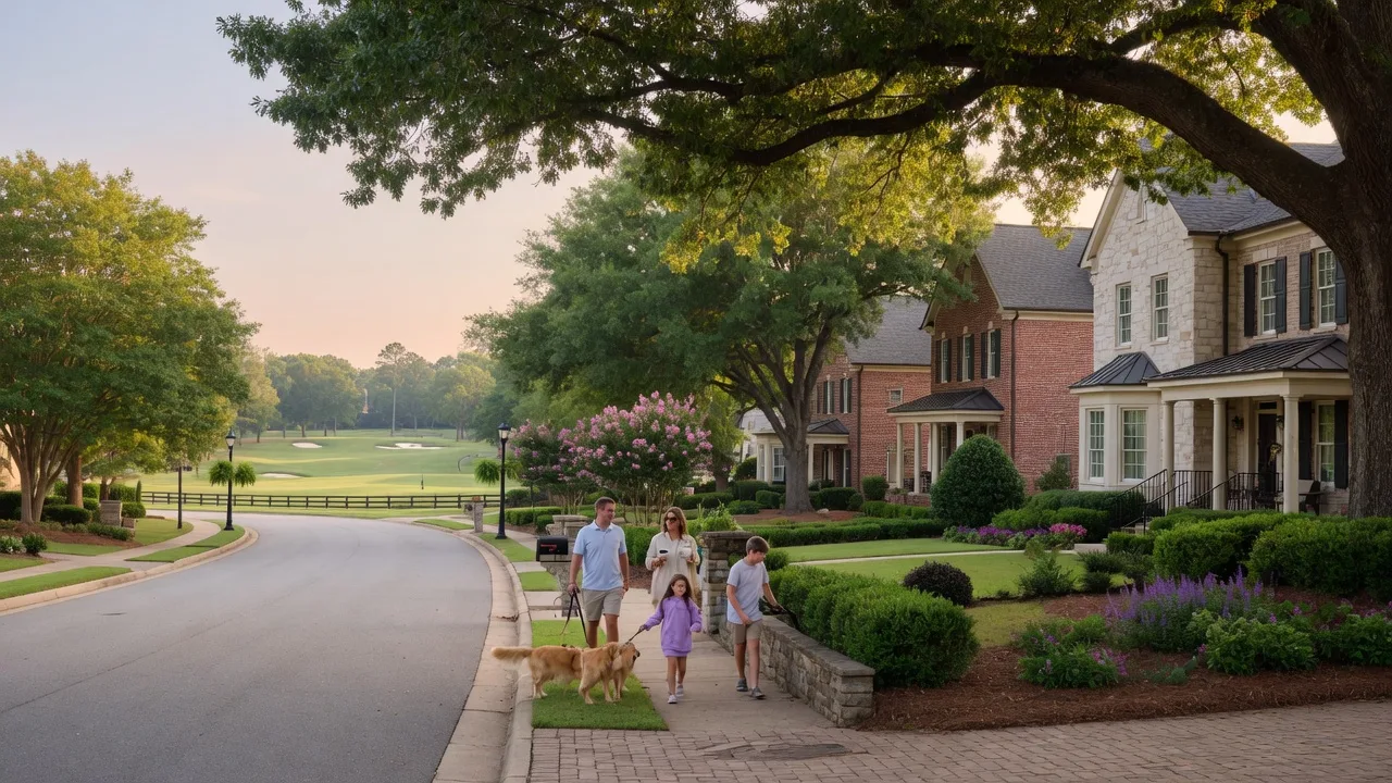 Apalachee Farms golf course community in Dacula Georgia