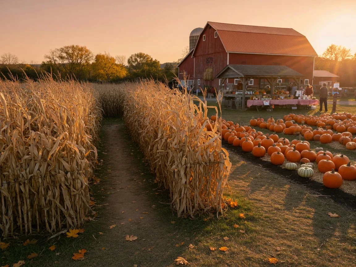 Grim's Fall Festival & Corn Maze in Grim's Orchard, Breinigsville