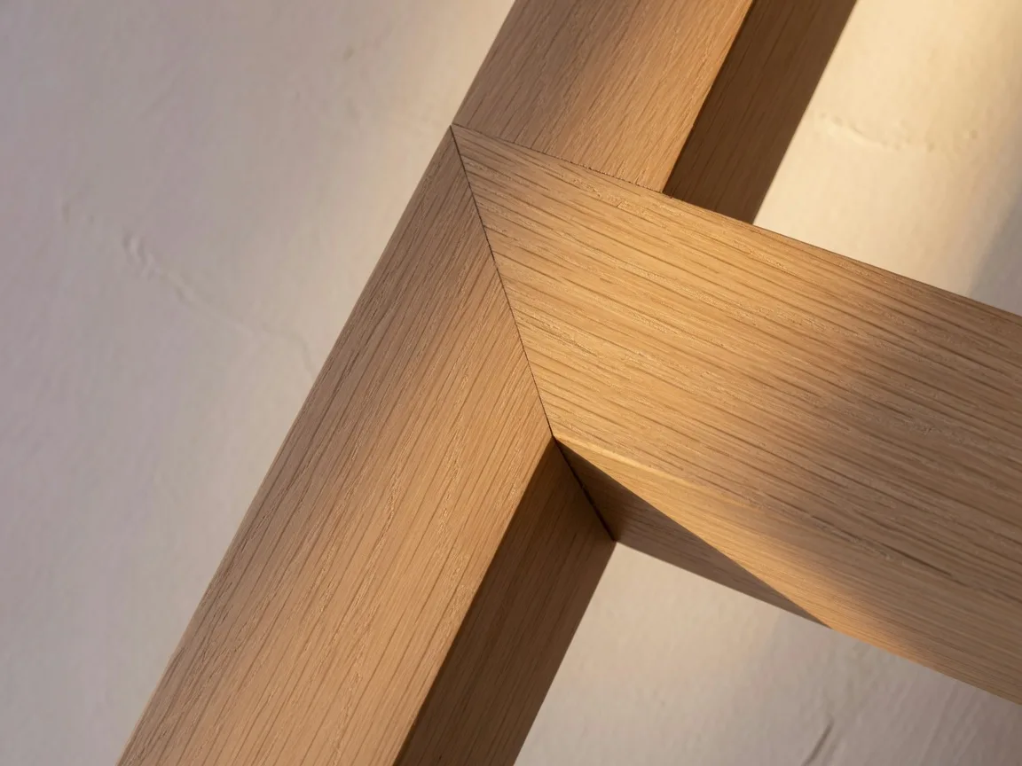 Custom white oak millwork with natural matte finish