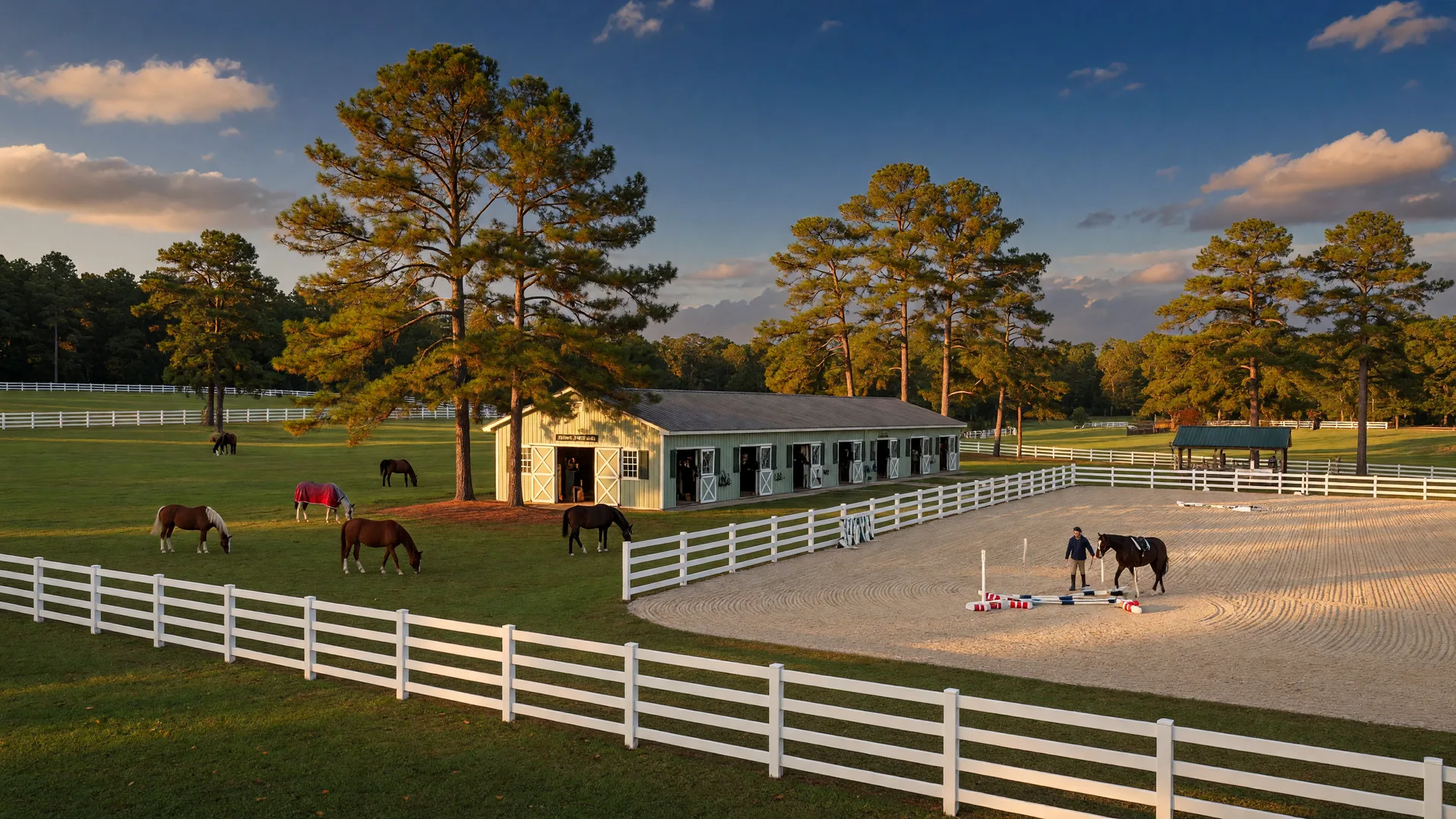 Photo: Preparing Your Horse Property for Fall Show Season in Aiken: Barn Prep, Arena Care, and Property Readiness Tips — Aiken SC horse property