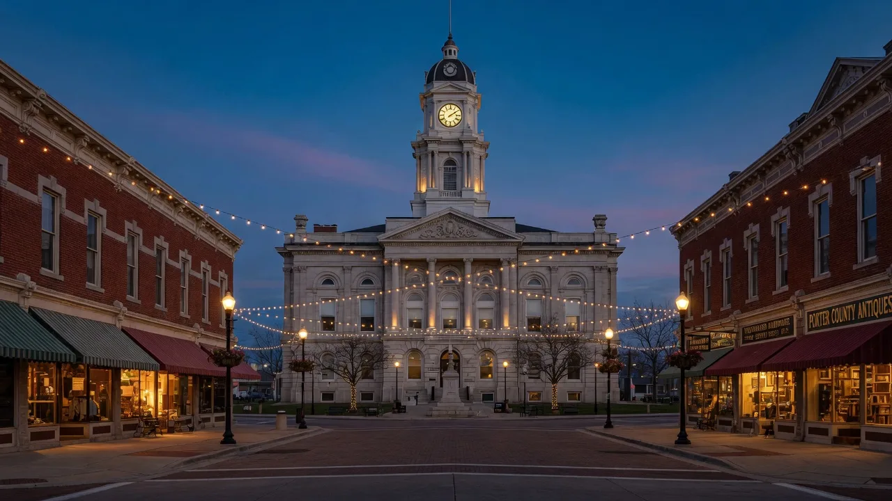 Scene of Valparaiso, IN