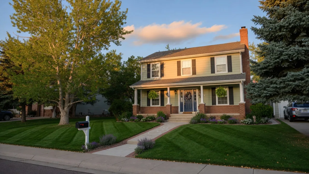A well-kept Colorado Springs home at golden hour, ready for a relisting and a fresh start on the market