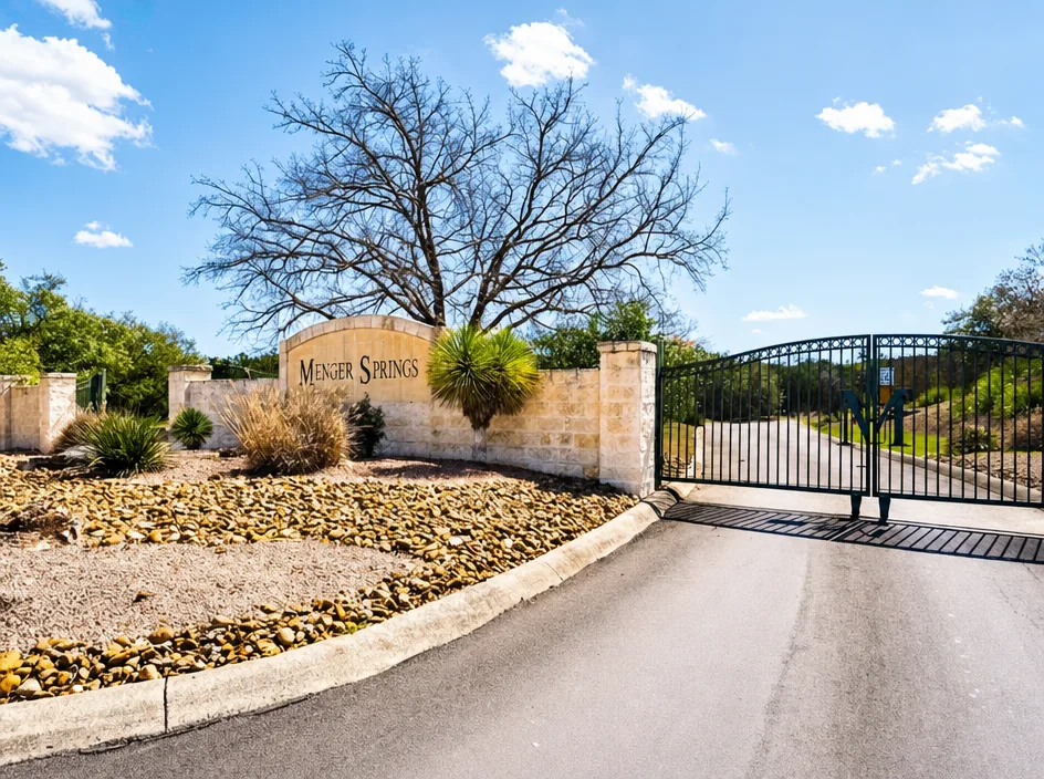 Menger Springs neighborhood scene