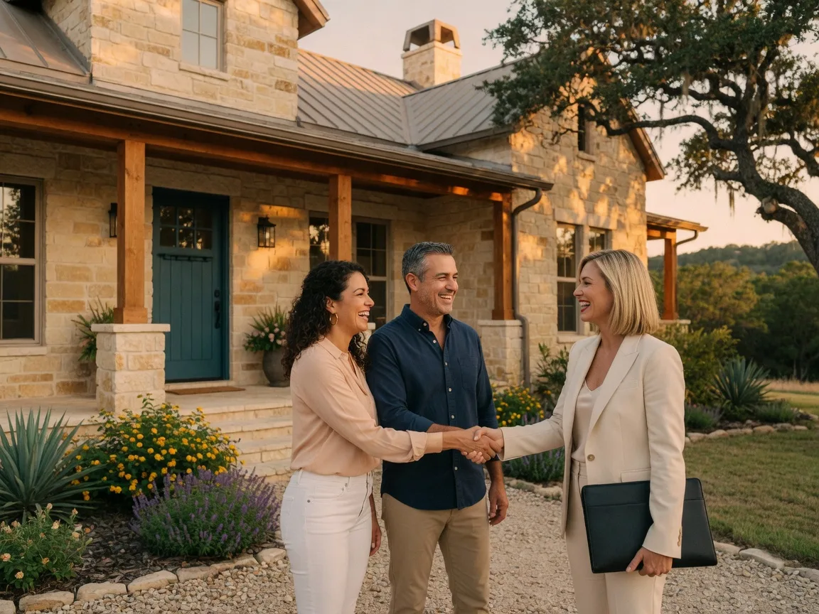Couple closing on their first home in the Texas Hill Country