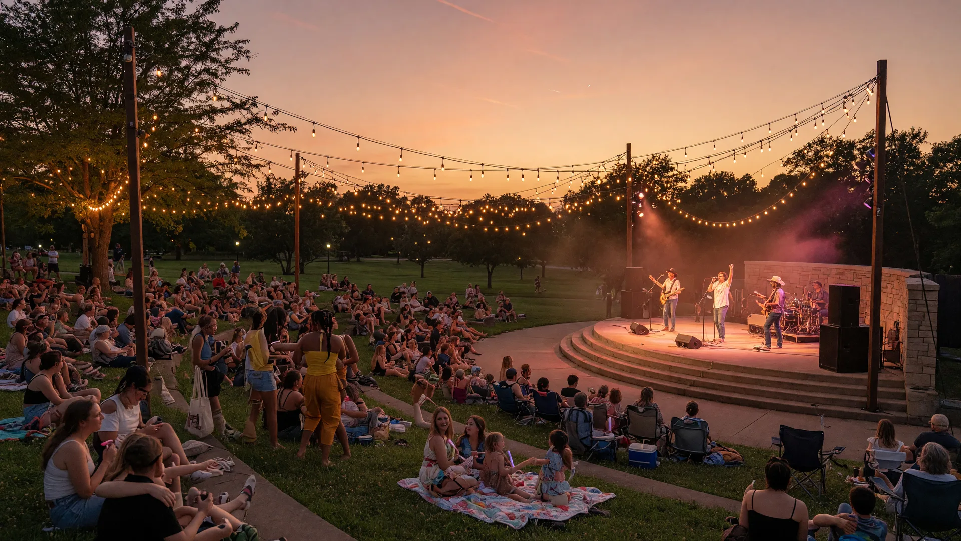 Live music event at Nature Park Amphitheatre in Apex