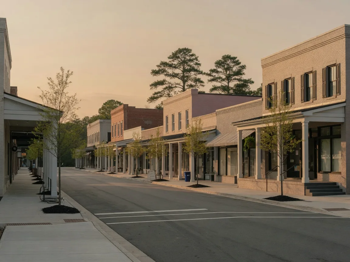 The mixed-use town center of Nexton near Summerville