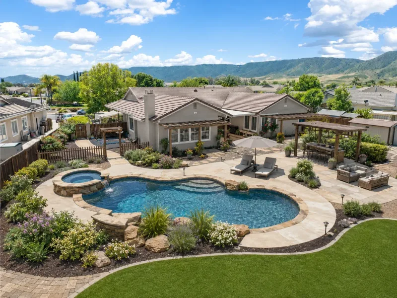 Residential property near Murrieta with a mountainside backdrop