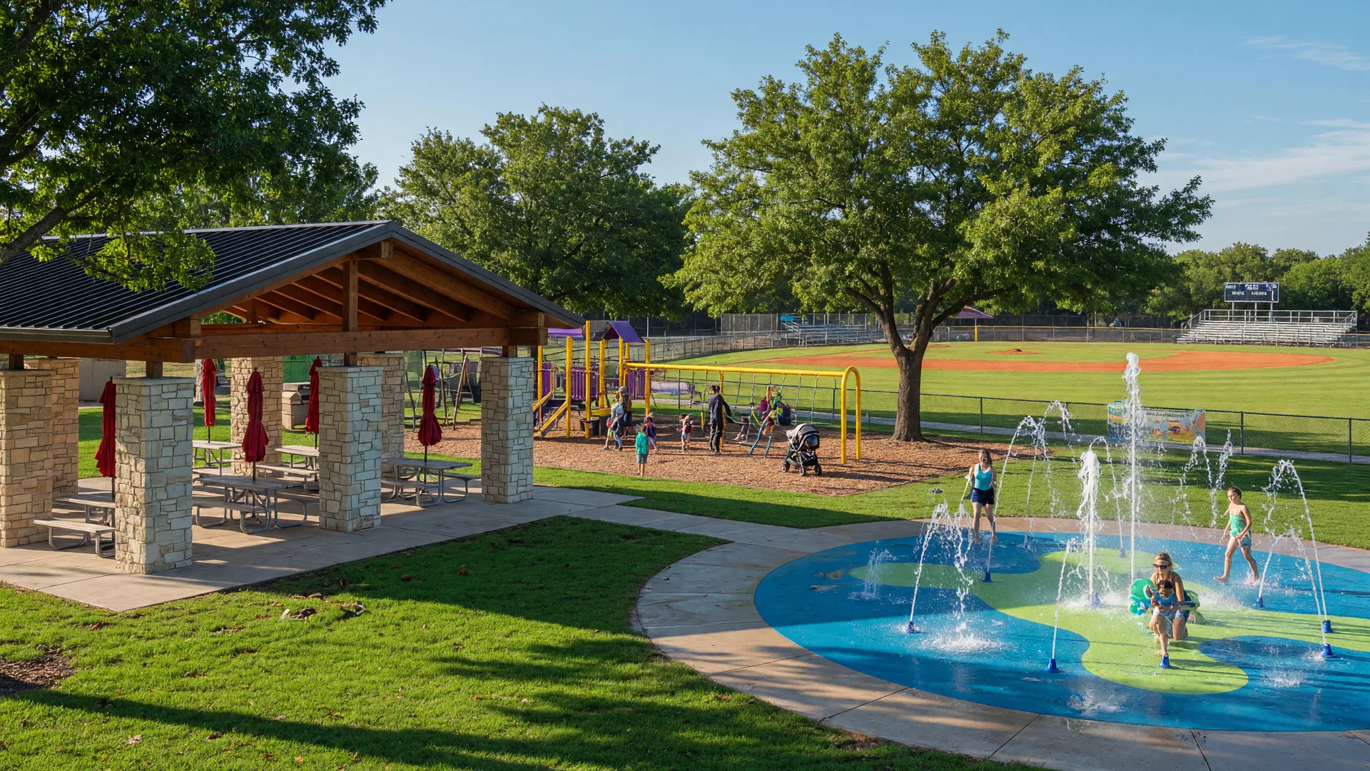 Homes and streetscapes in Melissa, Texas