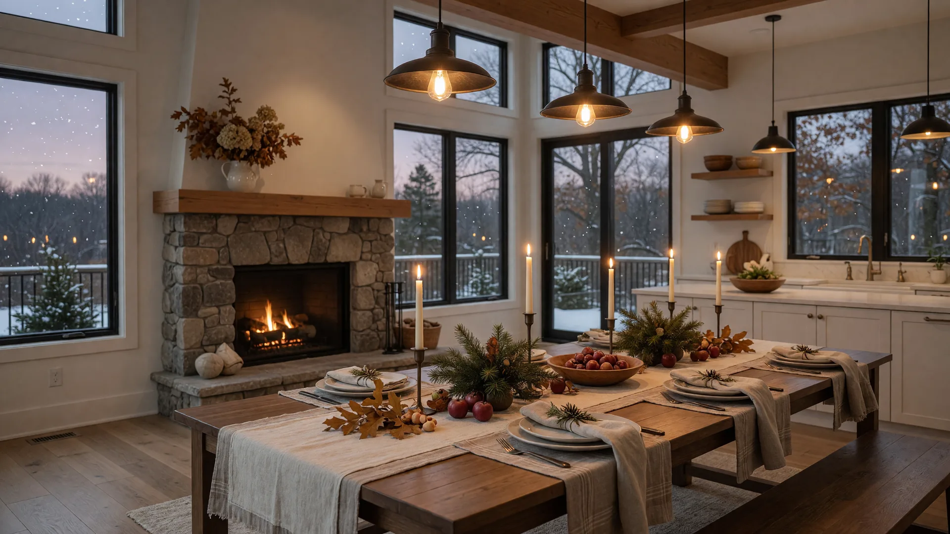Hosting the Holidays in a New Custom Home in Michigan
