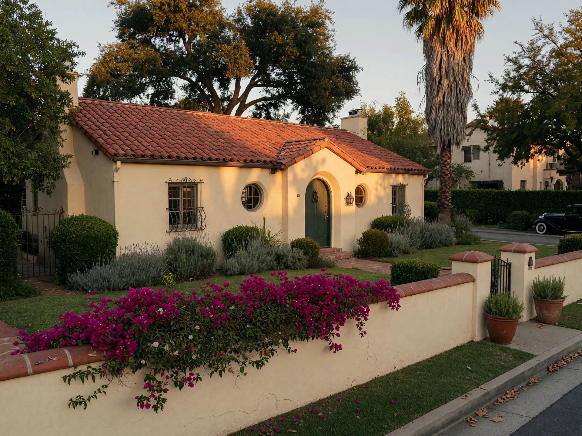 A stately 1920s Spanish Colonial Revival home with a red tile roof in Pasadena, the kind of house whose property tax bill matters