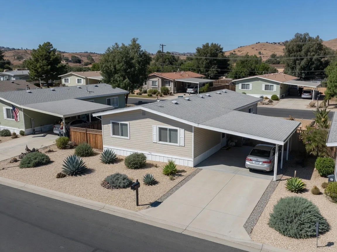 Manufactured home in The Knolls 55+ community in Murrieta