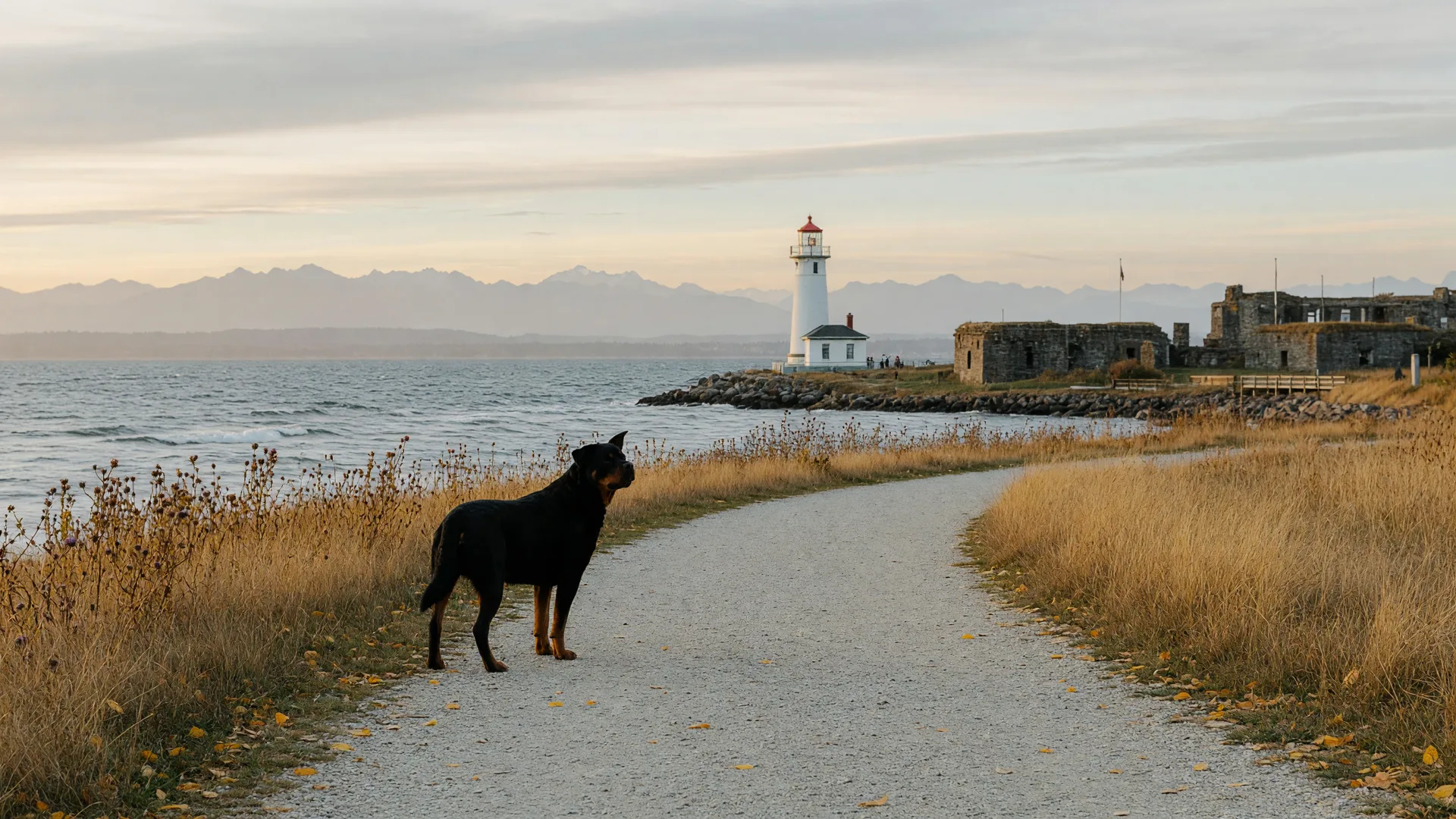 Are Dogs Allowed at Fort Rodd Hill and Fisgard Lighthouse in Colwood?