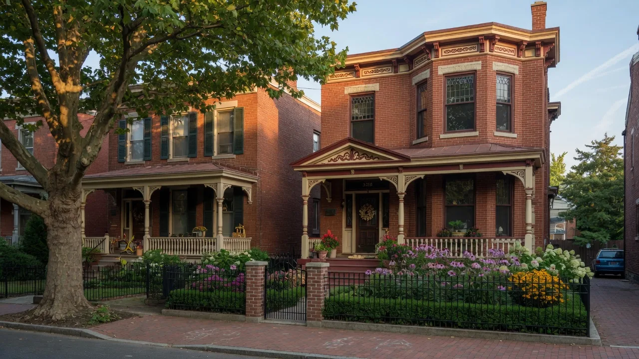 Restored Victorian home with porch and garden in Powelton Village