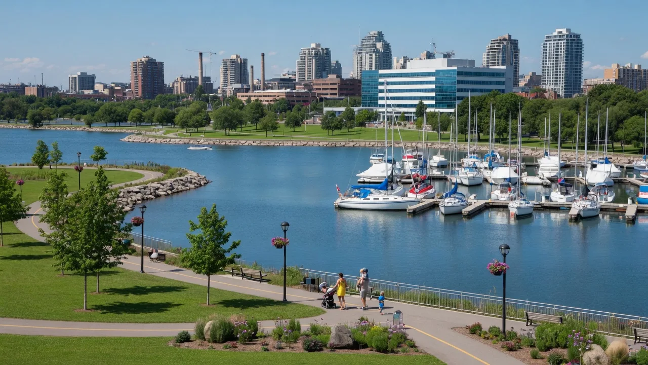 Oshawa lakefront and harbour