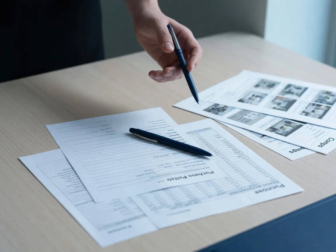 Purchase offer being reviewed analytically against comparable sales and net-proceeds figures.