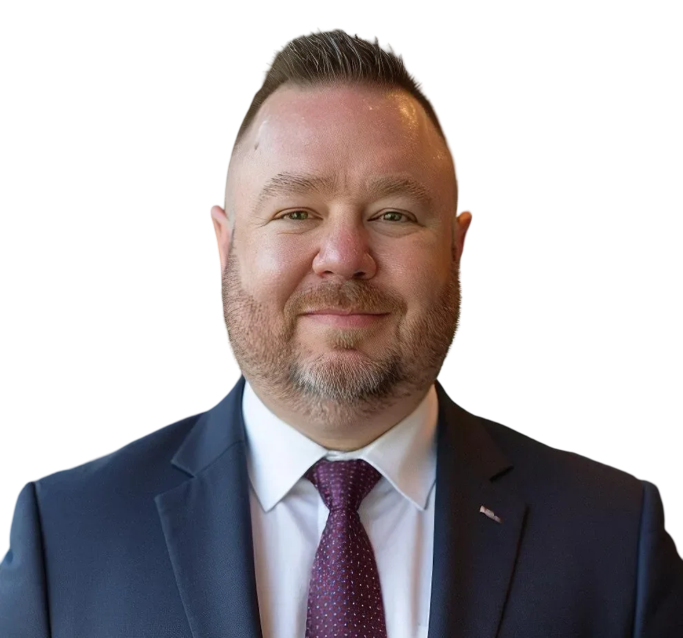 Sean White, St. Louis REALTOR, in a navy blazer