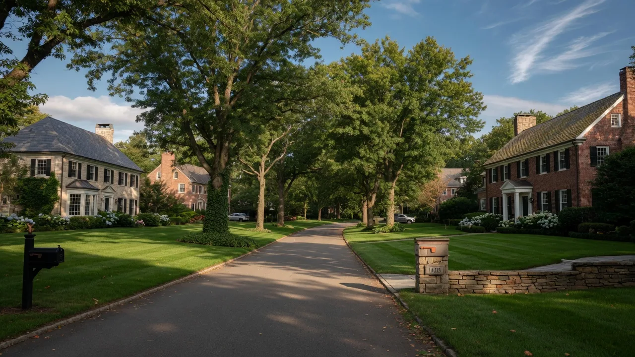 Huntingdon Valley neighborhood in Montgomery County, PA