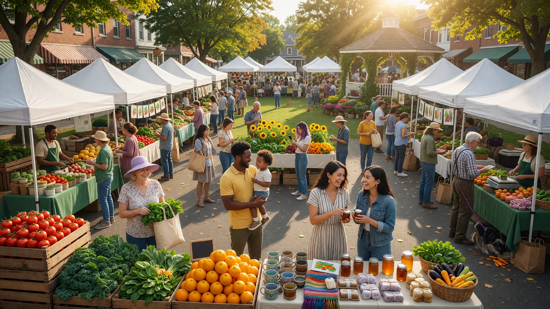 Farmers market in Montgomery County