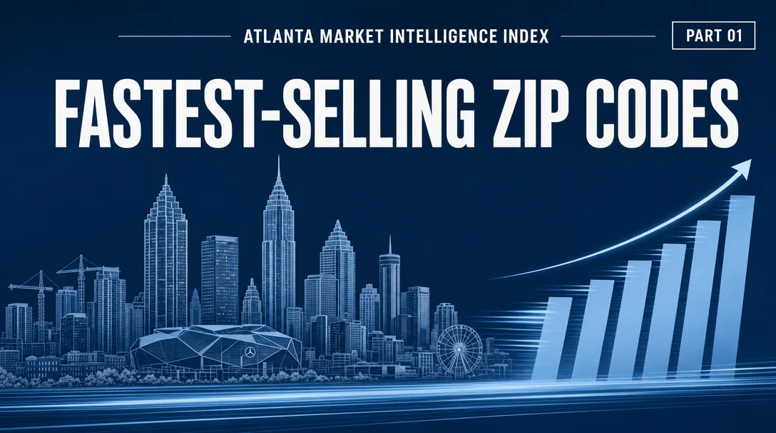 Hero banner graphic for the report on the fastest-selling ZIP codes in Metro Atlanta