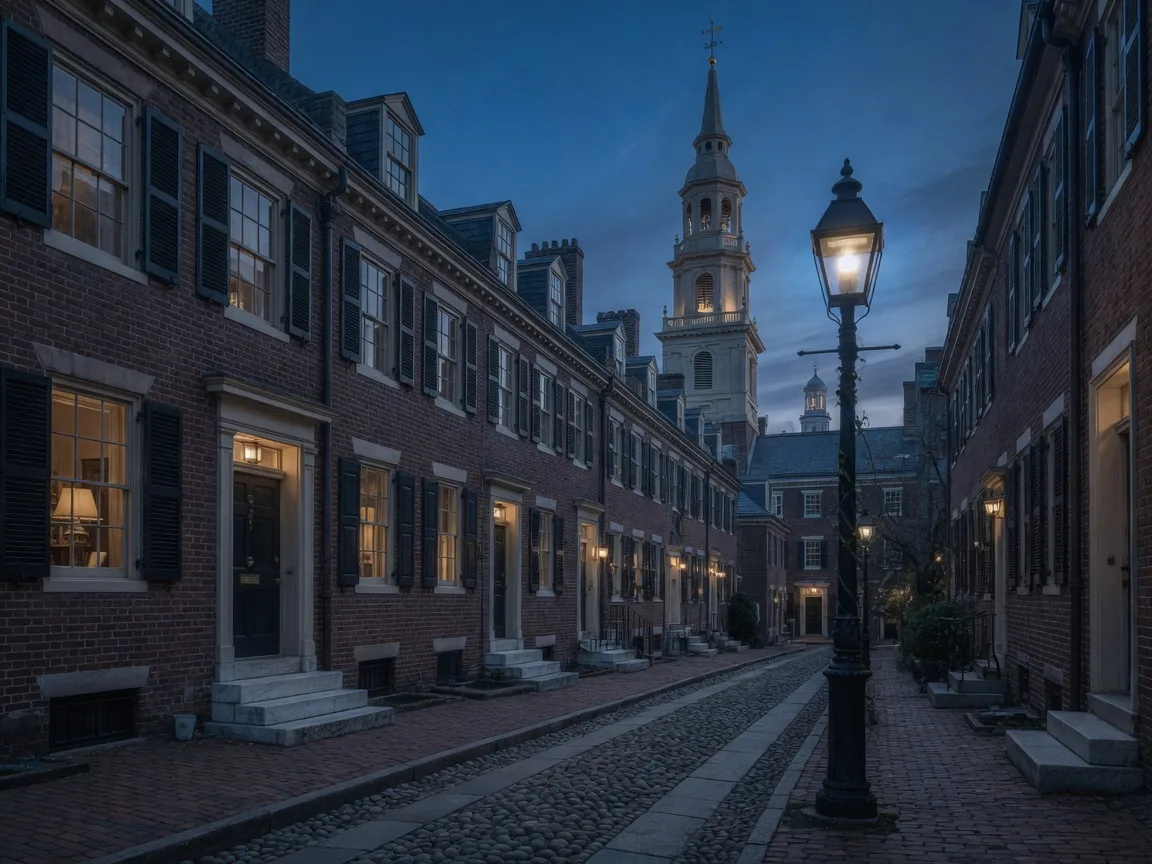 Old City & Society Hill at blue hour
