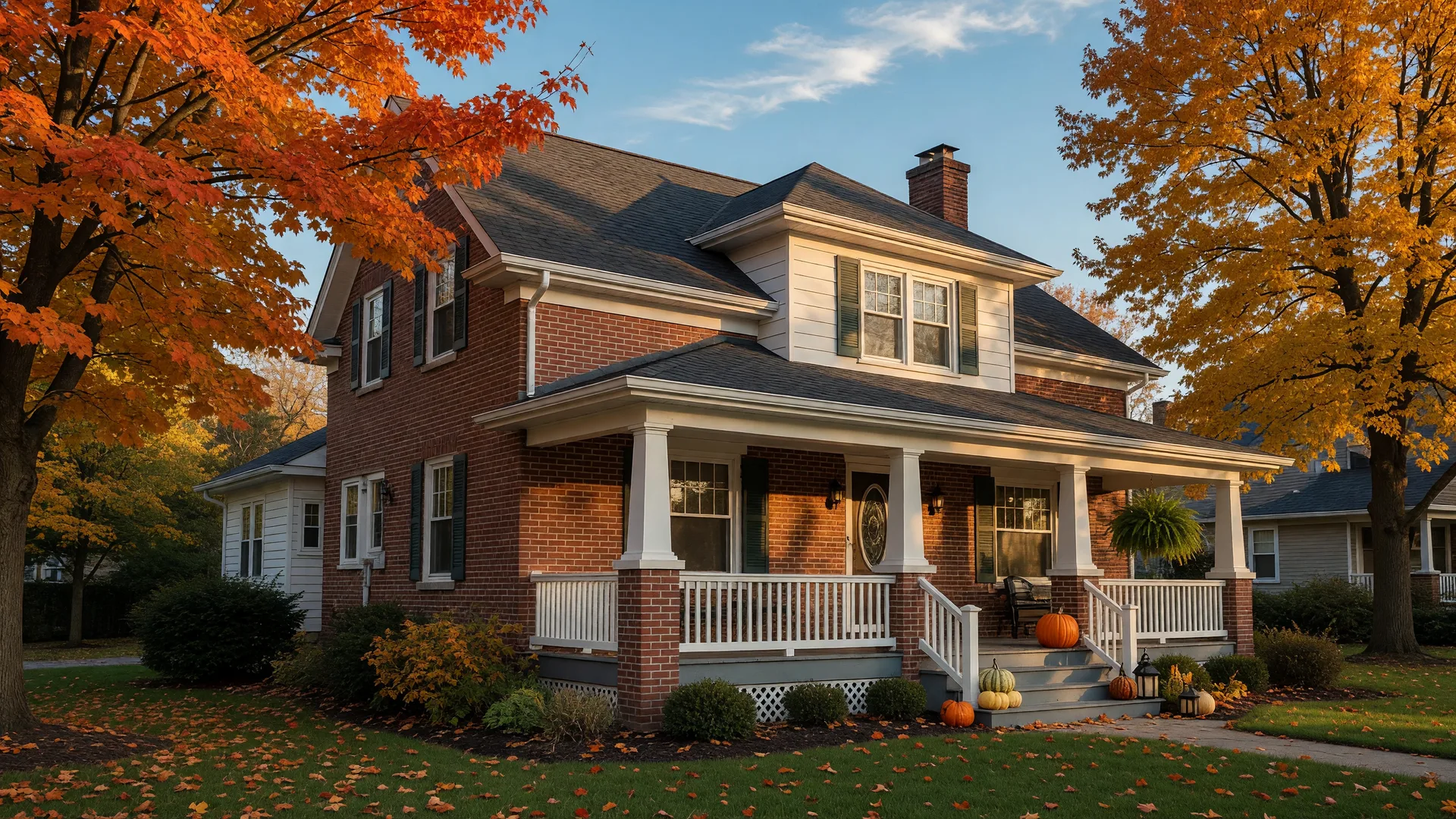 Northwest Indiana home during the fall real estate market