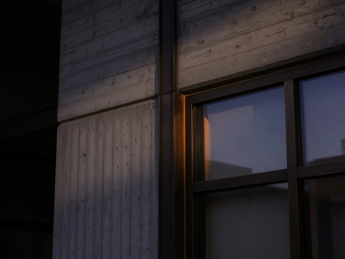 Architectural detail of a modern home exterior