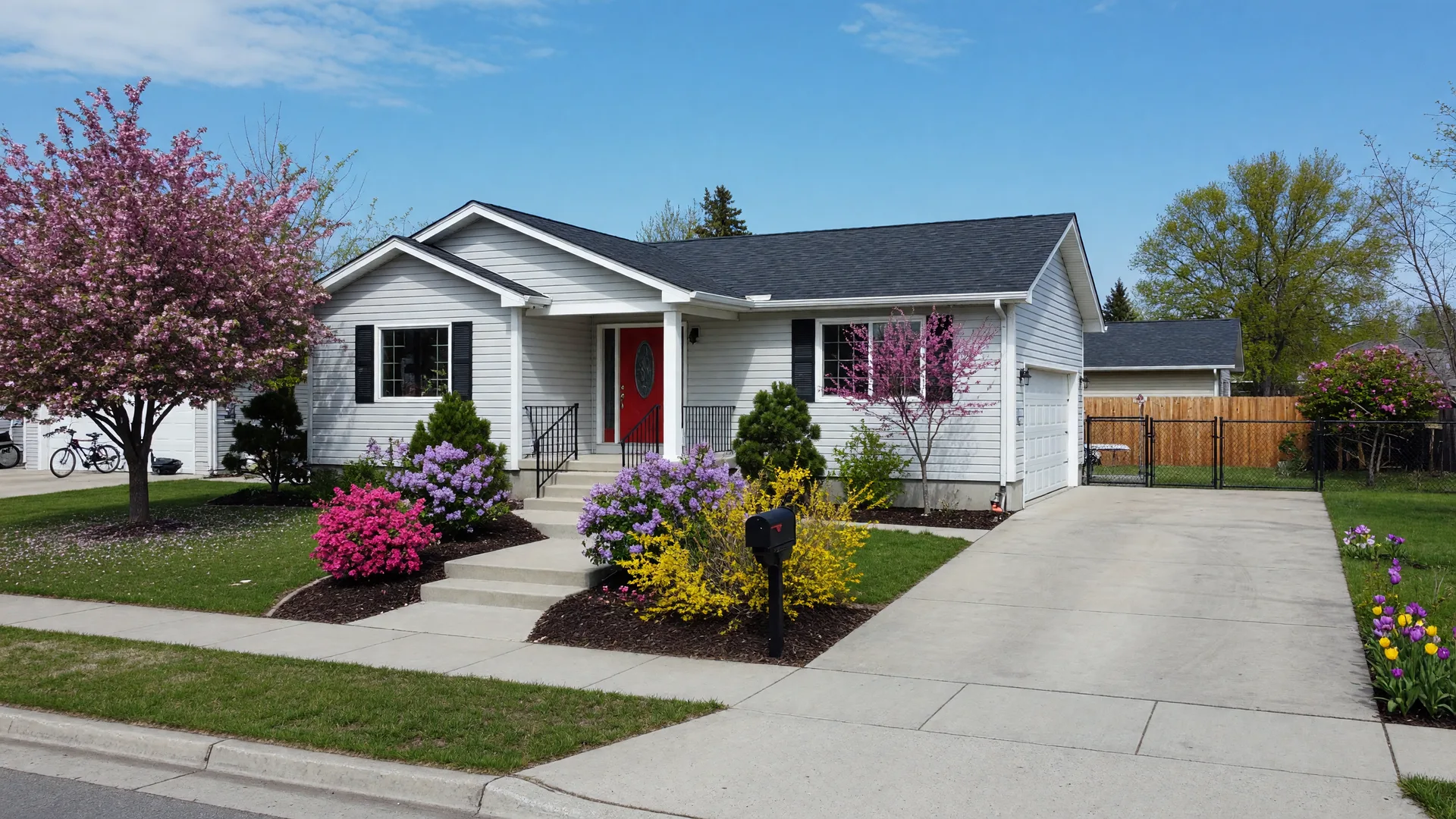 Move-in ready rambler home in Caldwell Idaho with updated exterior and mature landscaping