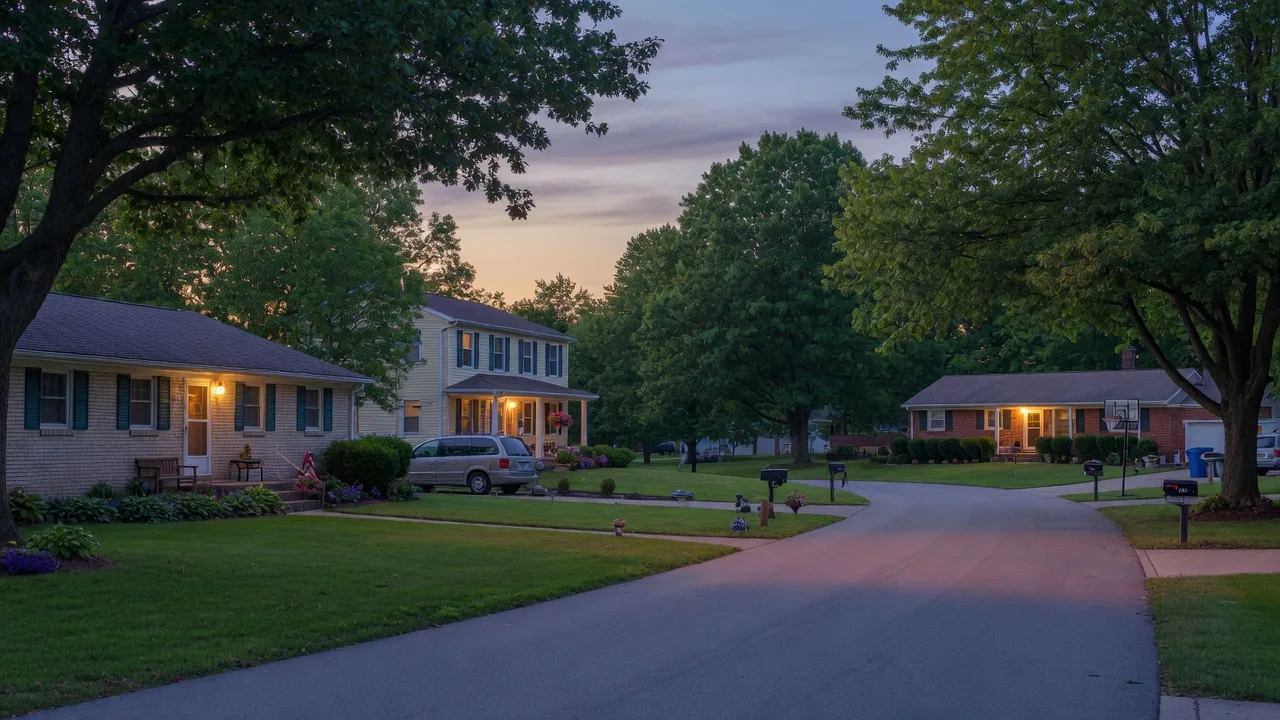 Scene of Dyer, IN