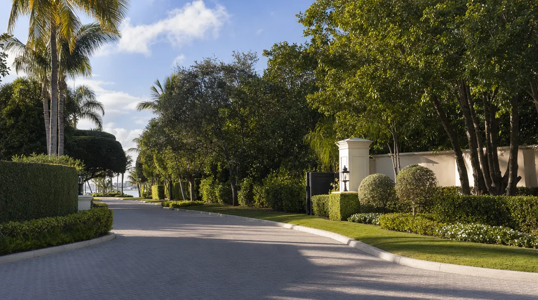 Gulf Stream Florida exclusive estate community with luxury homes