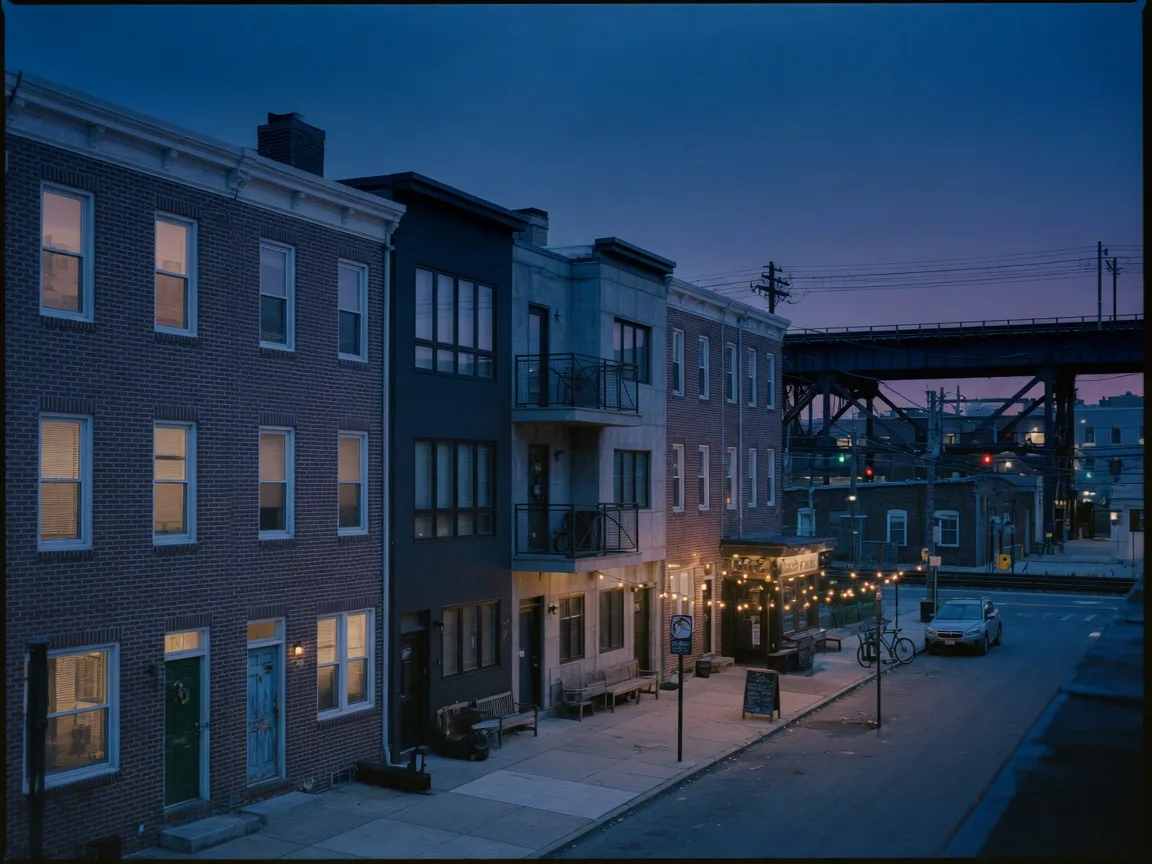 Fishtown at blue hour